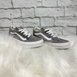Gray and White Sneakers